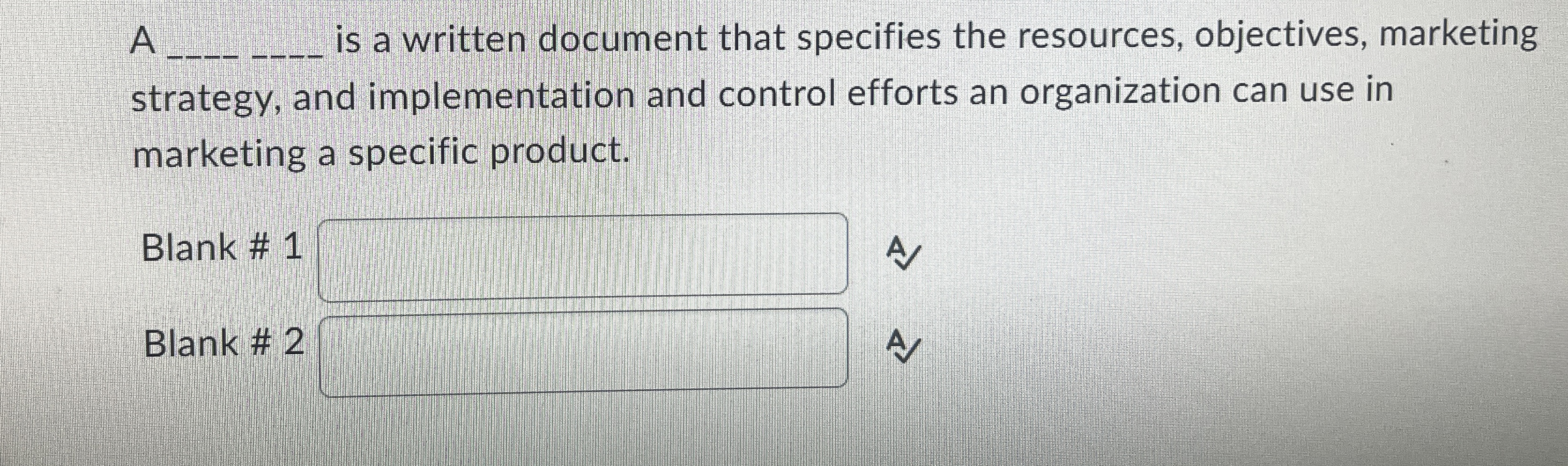  A q, is a written document that specifies the resources, objectives,