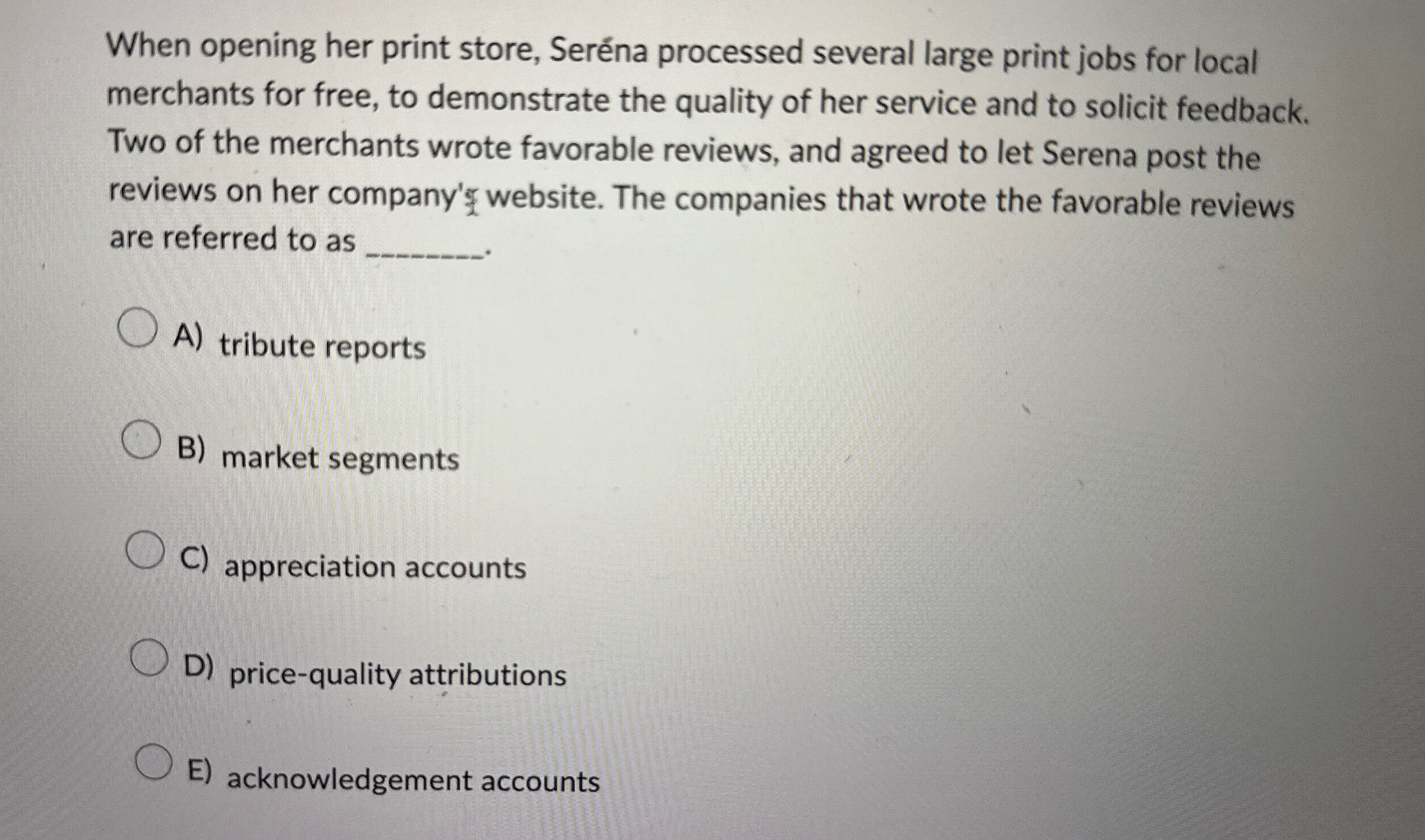  When opening her print store, Serna processed several large print jobs