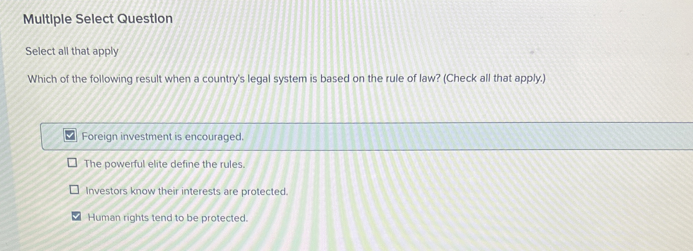  Multiple Select Question Select all that apply Which of the following