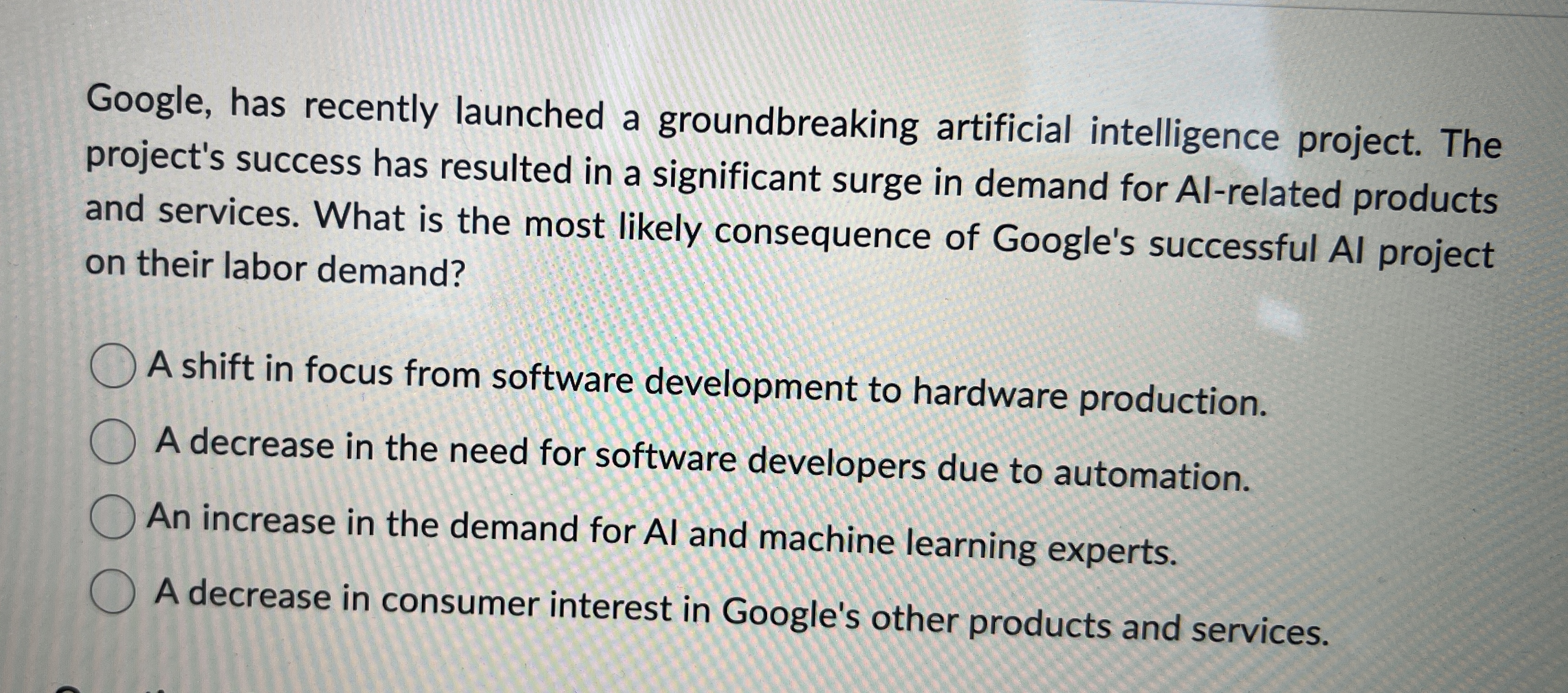  Google, has recently launched a groundbreaking artificial intelligence project. The project's
