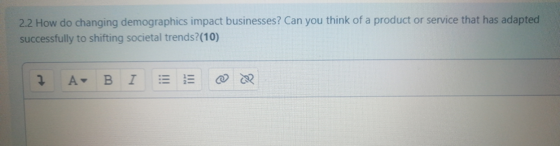  2.2 How do changing demographics impact businesses? Can you think of