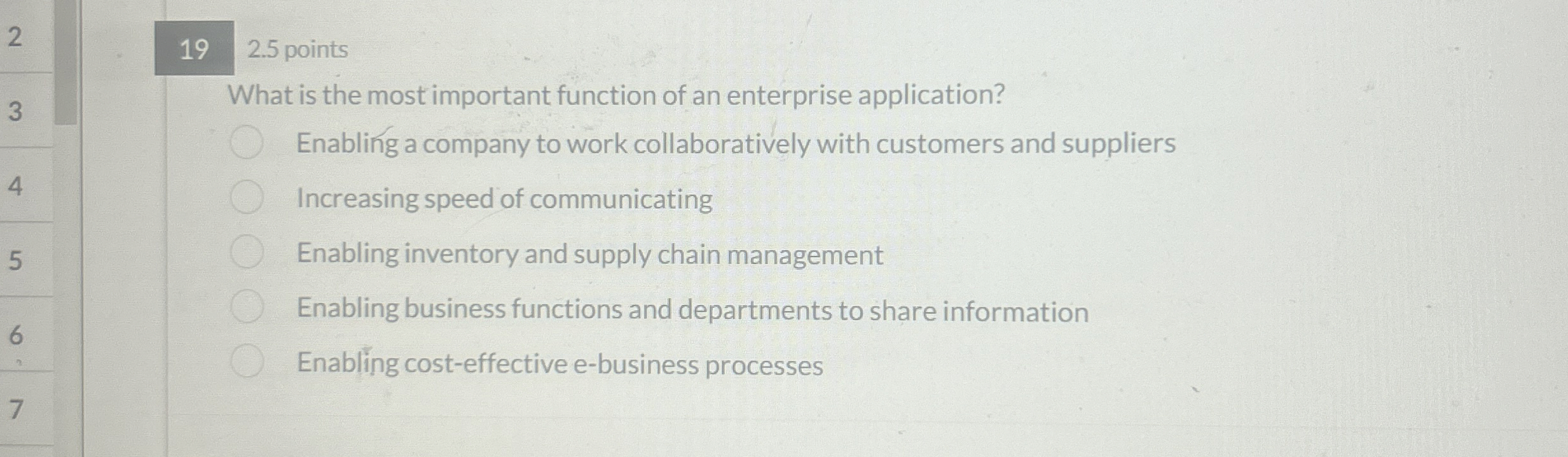  192.5 points What is the most important function of an enterprise