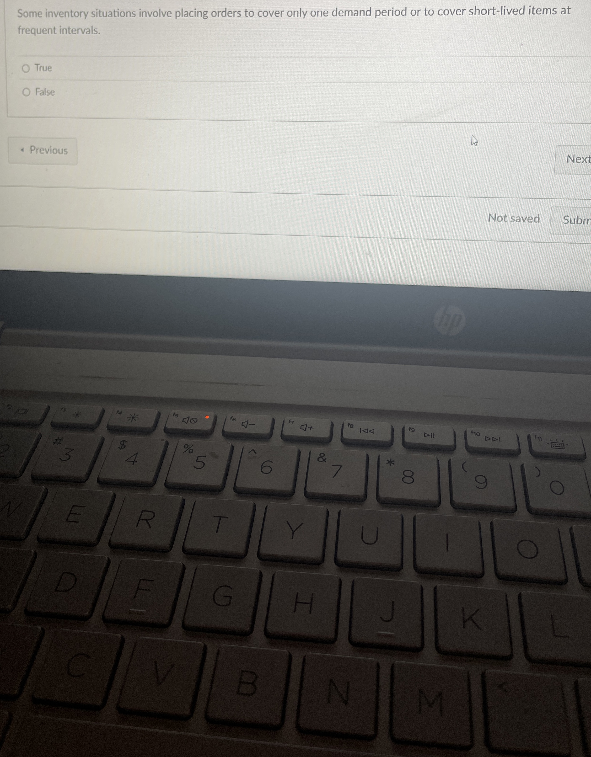  Some inventory situations involve placing orders to cover only one demand