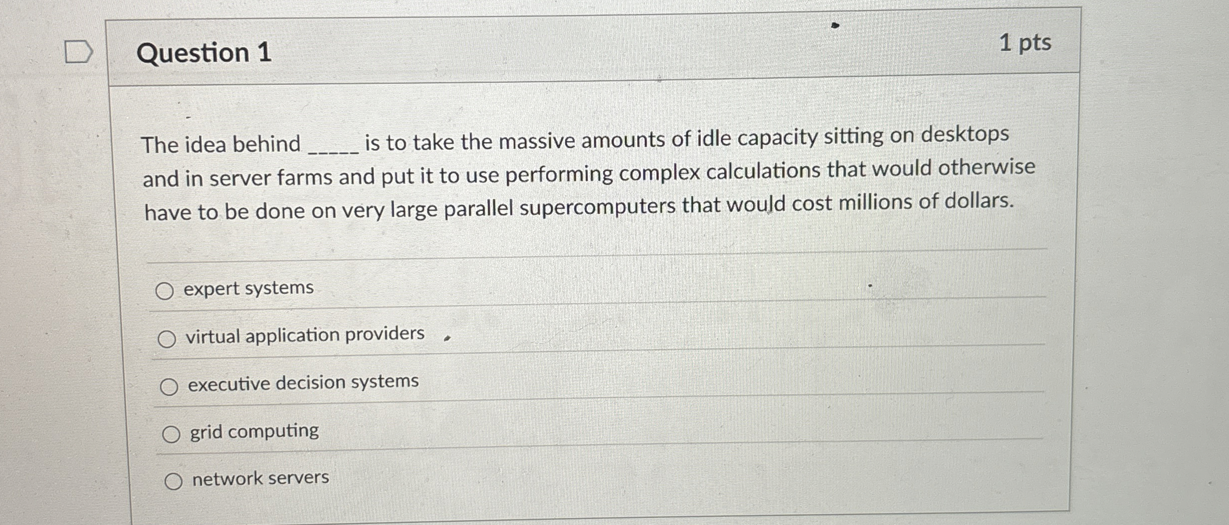  Question 1 The idea behind is to take the massive amounts