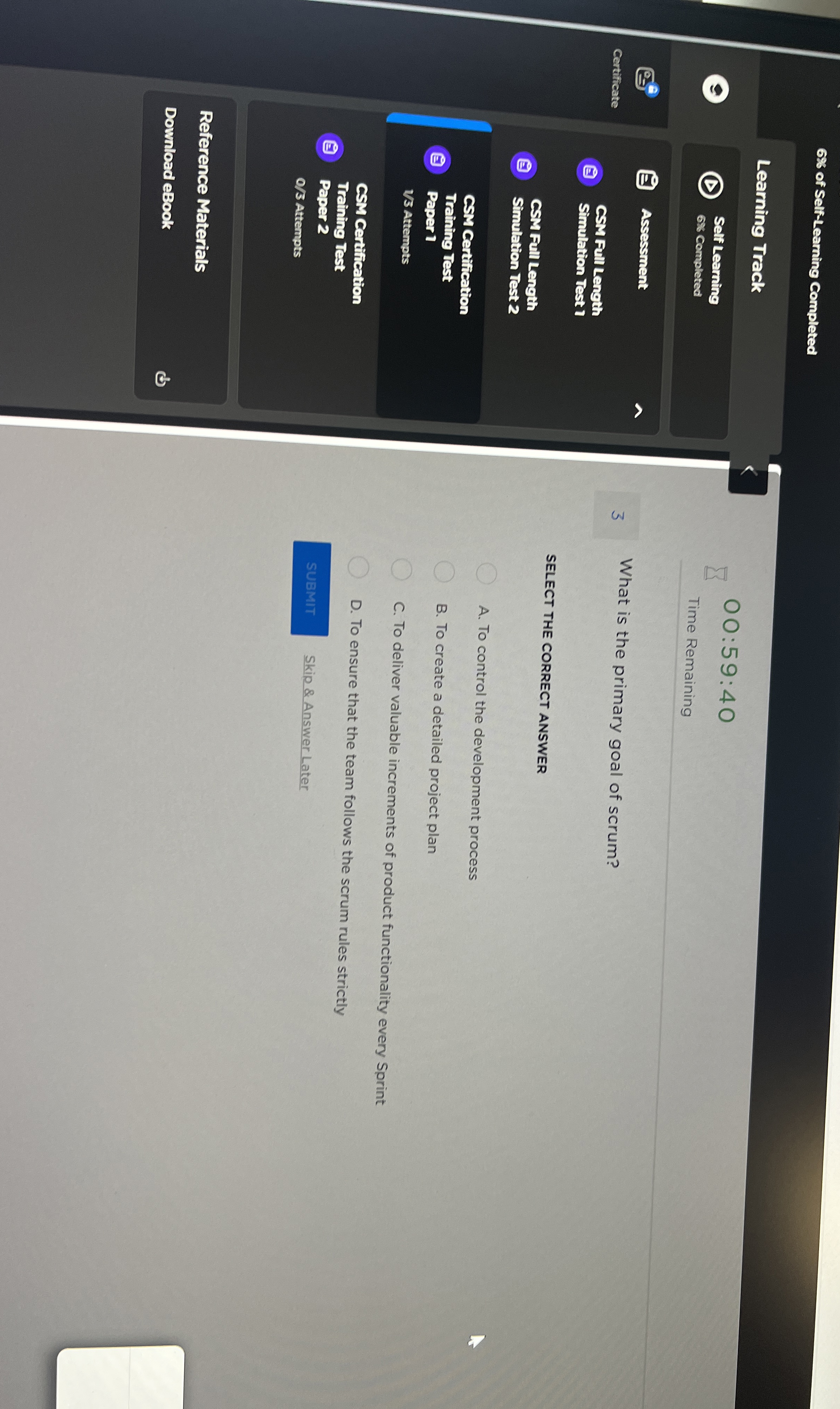  683 of Self-Learning Completed Learning Track Self Learning 68 Completed Assessment