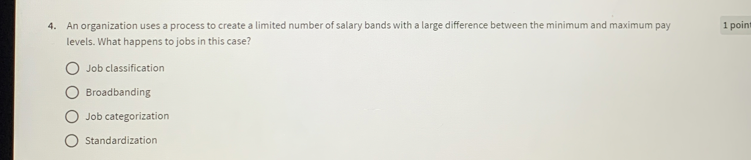  An organization uses a process to create a limited number of