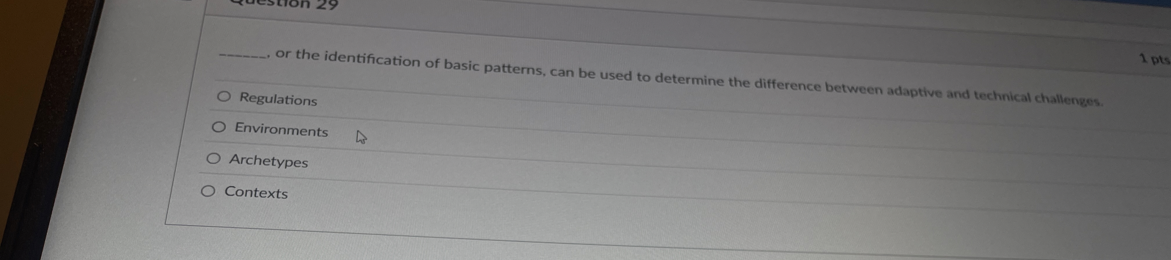  or the identification of basic patterns, can be used to determine