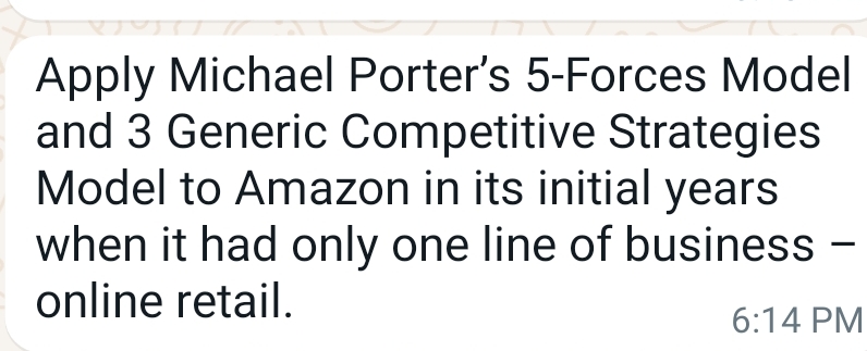  Apply Michael Porter's 5-Forces Model and 3 Generic Competitive Strategies Model