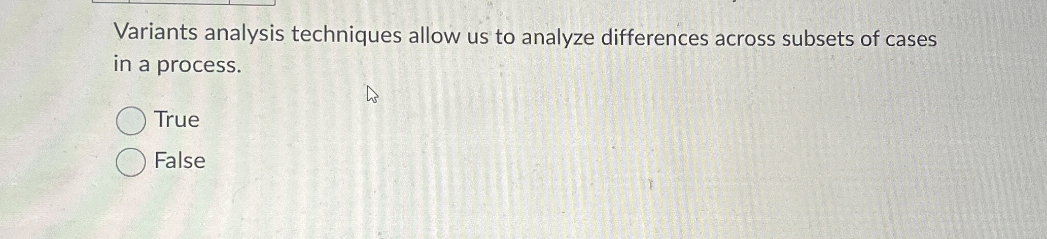  Variants analysis techniques allow us to analyze differences across subsets of