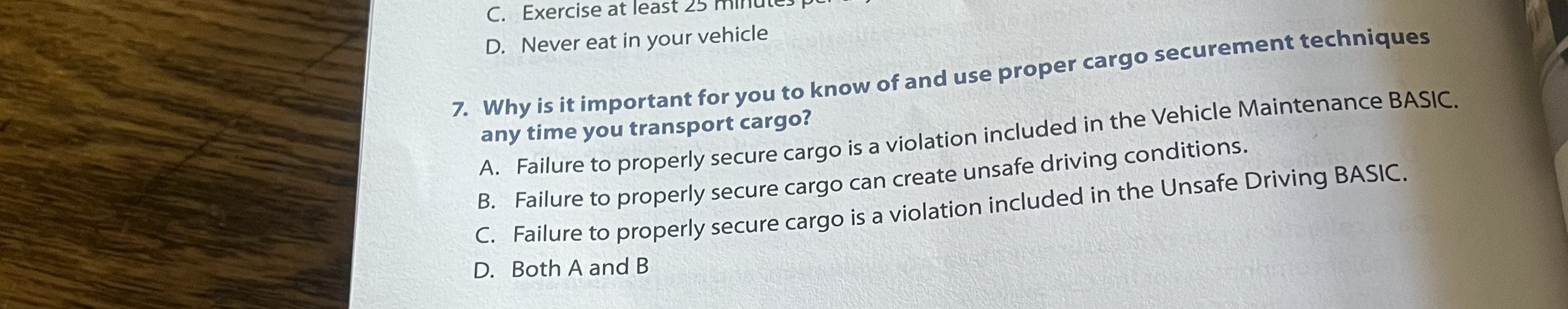  7. Why is it important for you to know of and