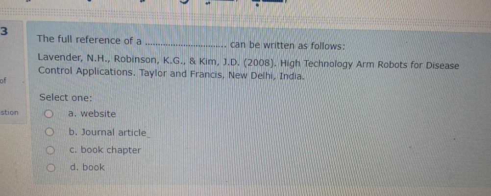  3 The full reference of a q, can be written as