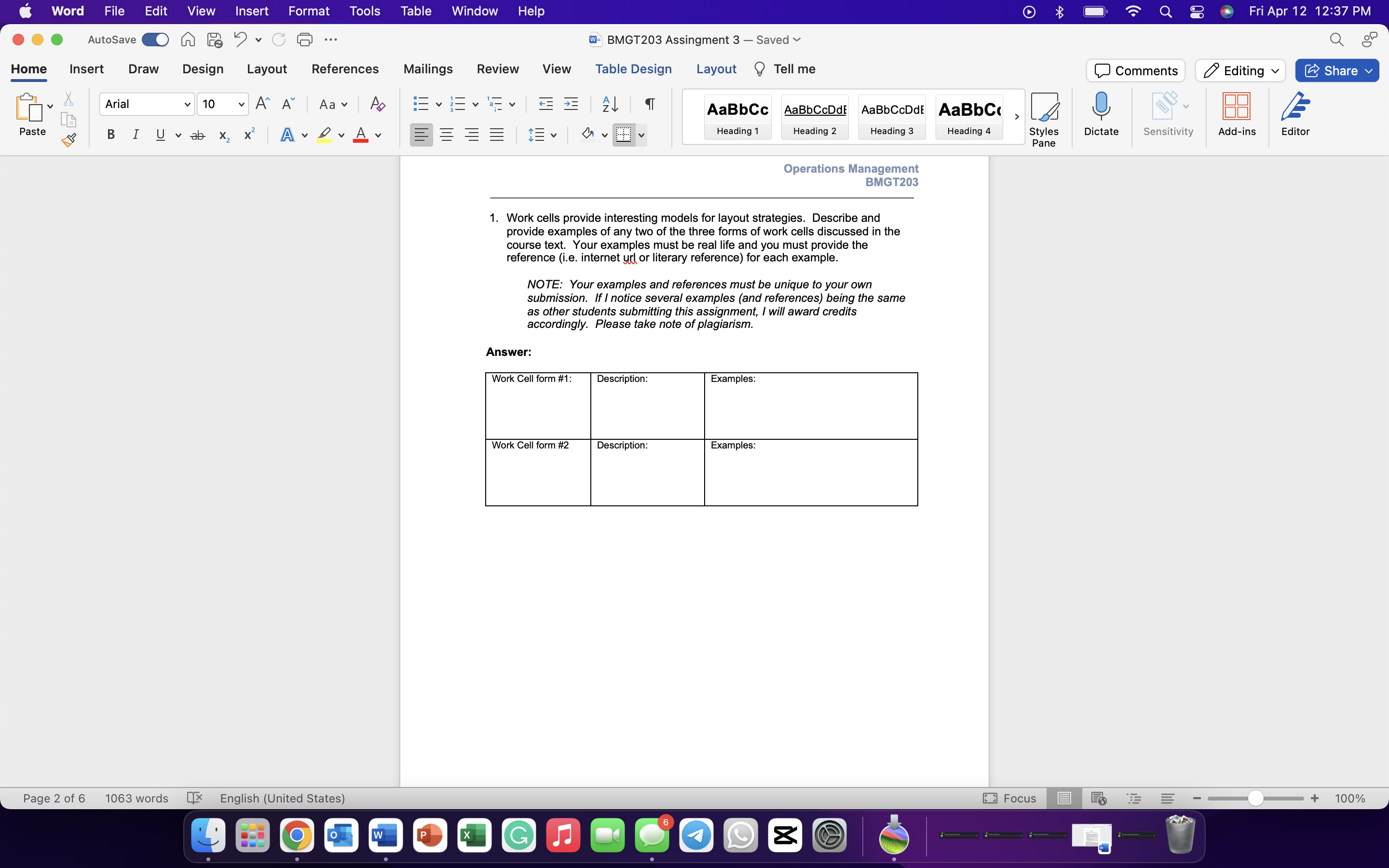  1. Work cells provide interesting models for layout strategies. Describe and