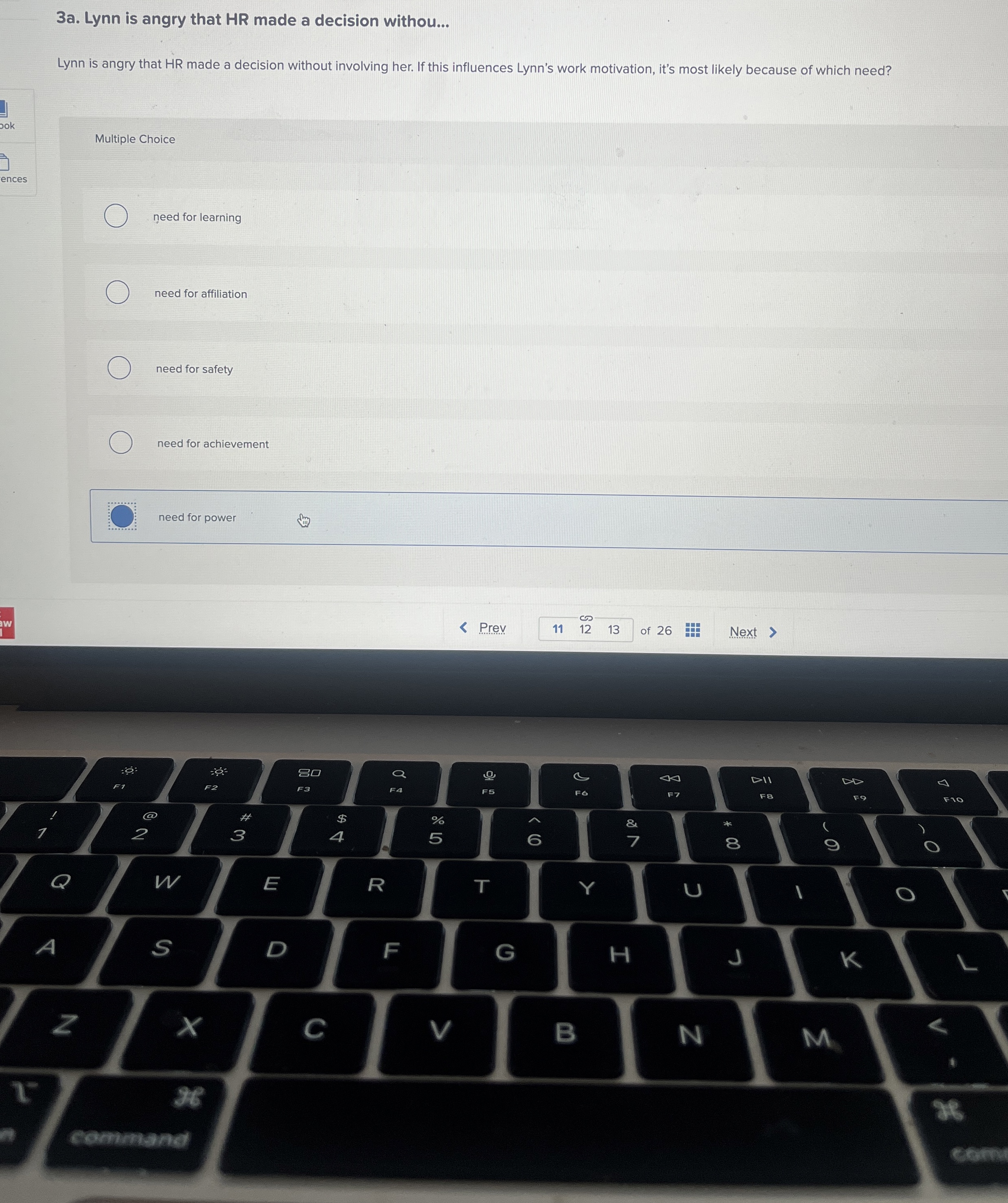  3a. Lynn is angry that HR made a decision withou... Lynn
