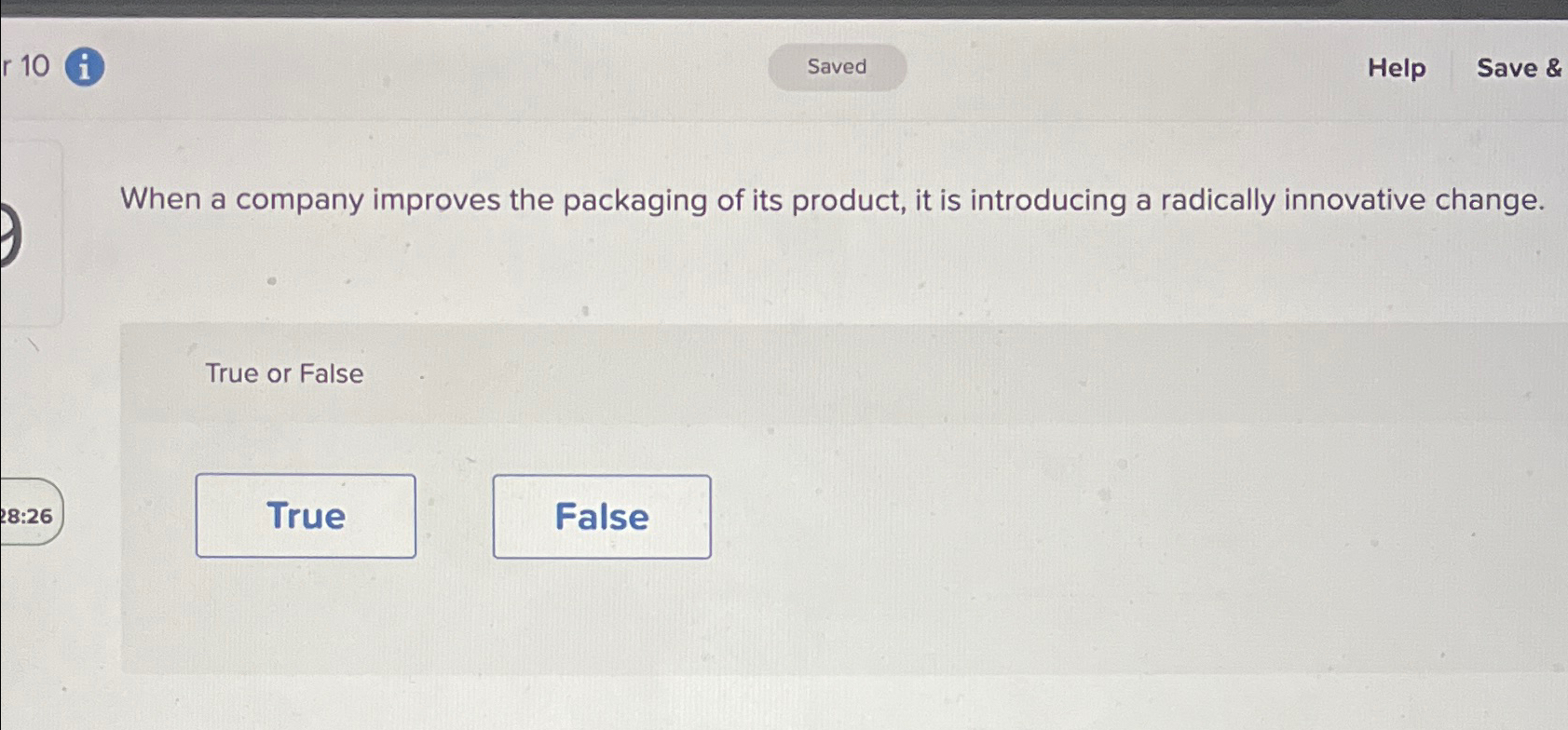  r 10 2 Help Save & When a company improves the