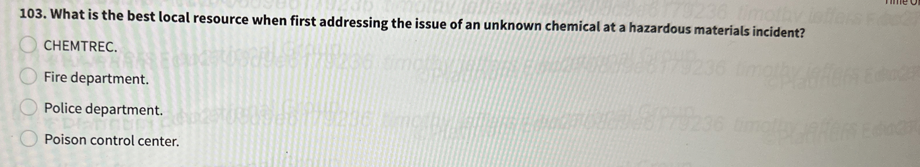  What is the best local resource when first addressing the issue
