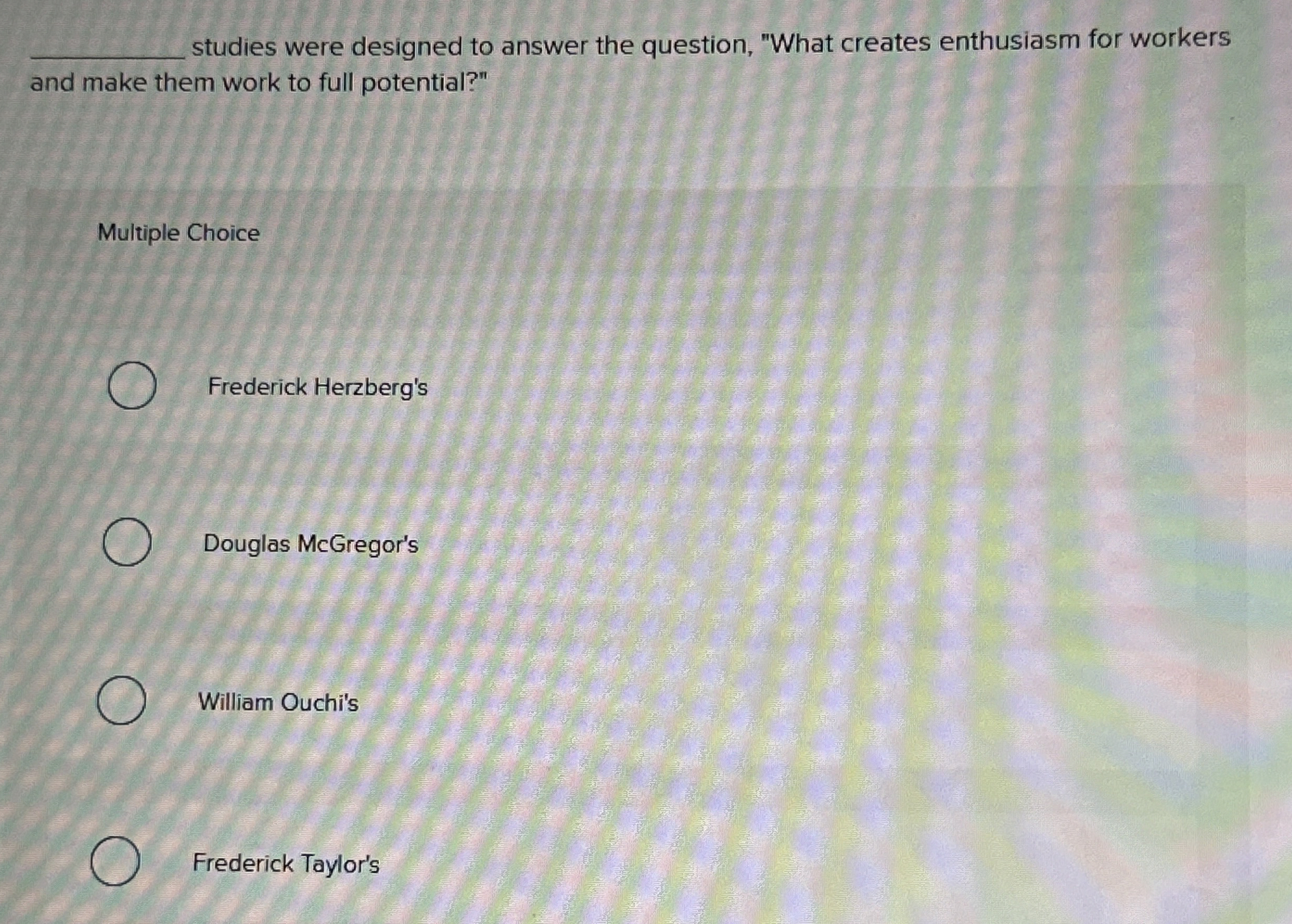  studies were designed to answer the question, "What creates enthusiasm for