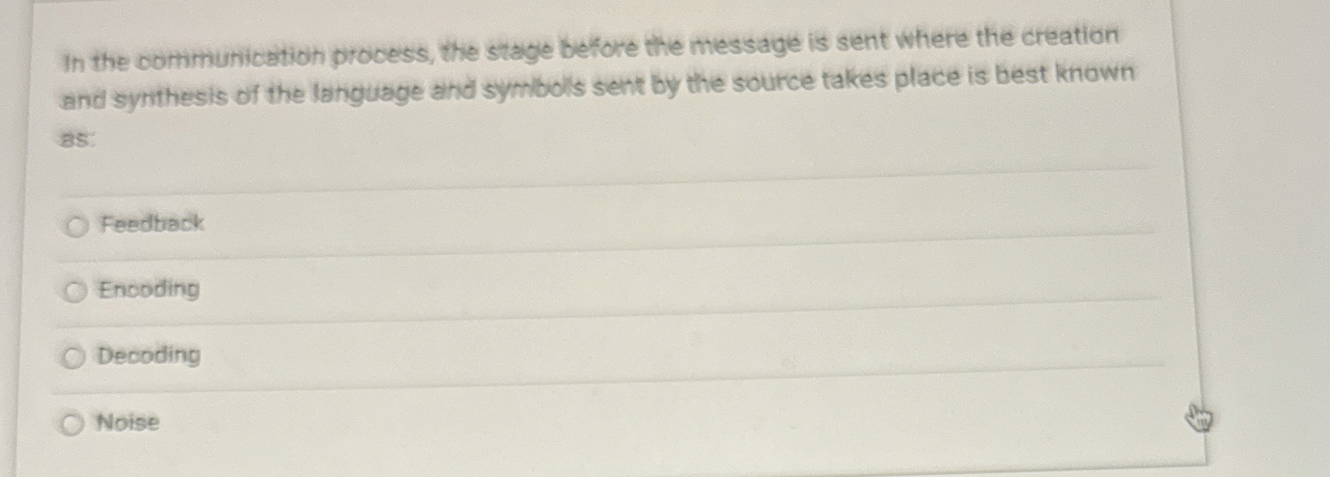  In the communication process, the stagle before the message is sent