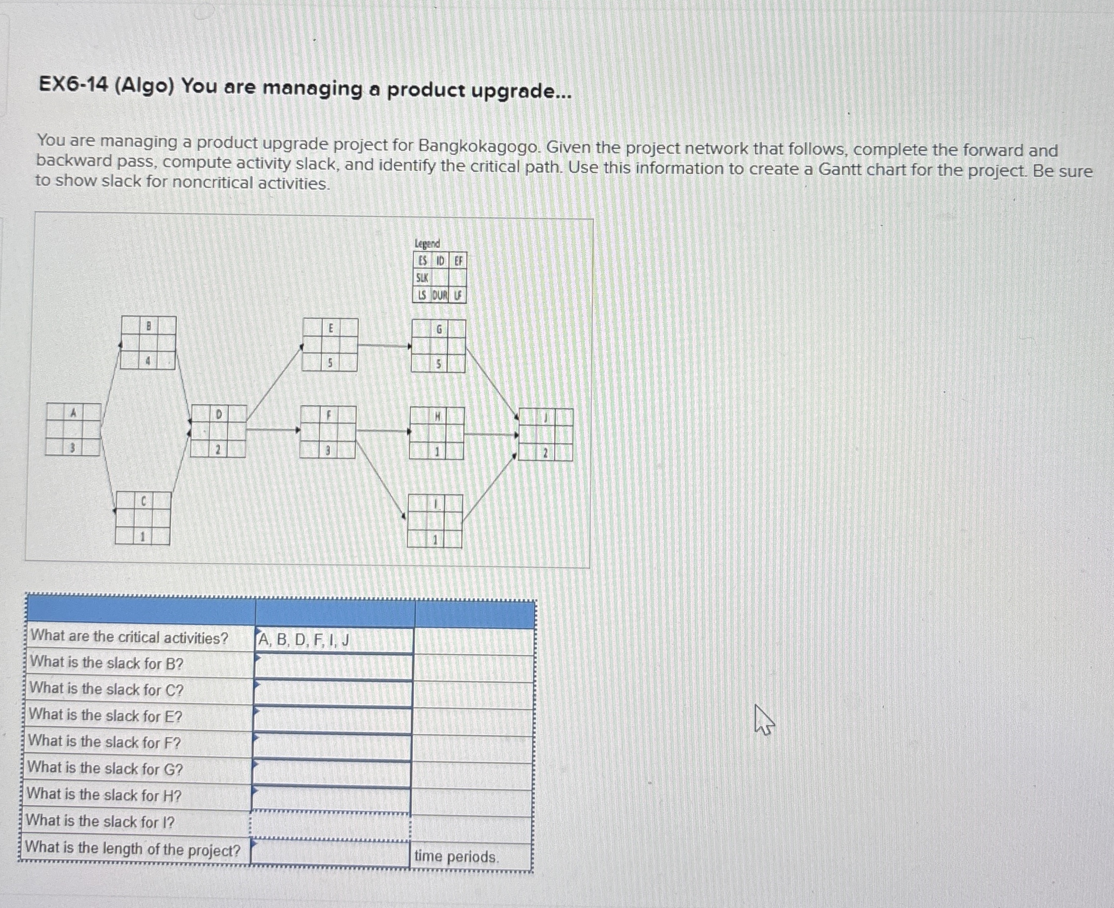  EX6-14(Algo) You are managing a product upgrade... You are managing a