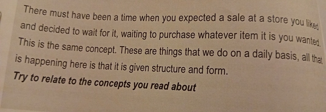  There must have been a time when you expected a sale