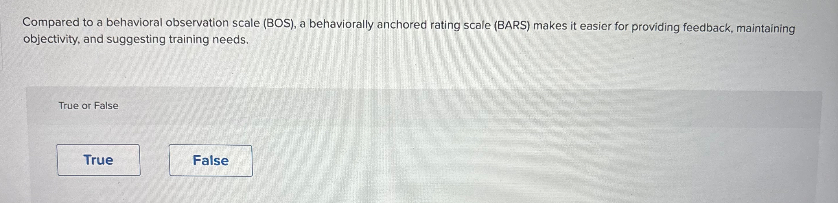  Compared to a behavioral observation scale (BOS), a behaviorally anchored rating