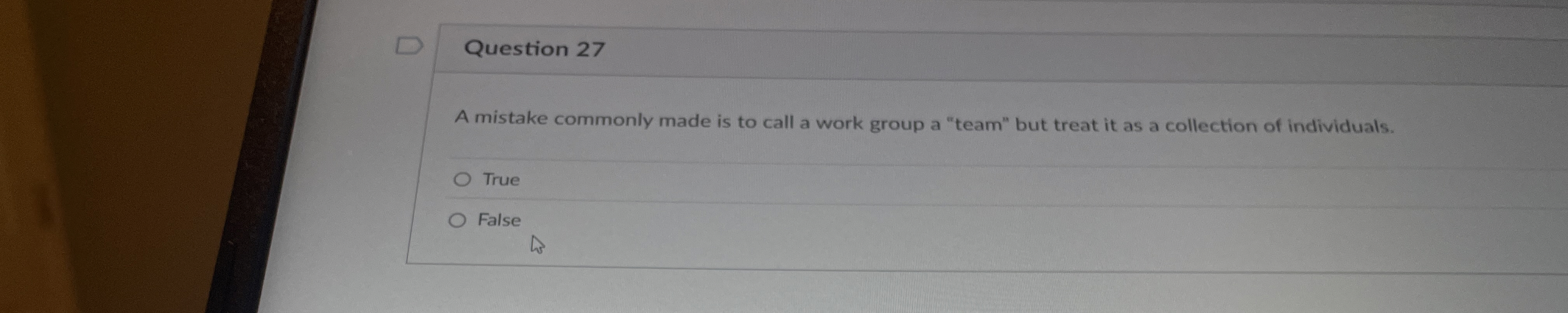  Question 27 A mistake commonly made is to call a work