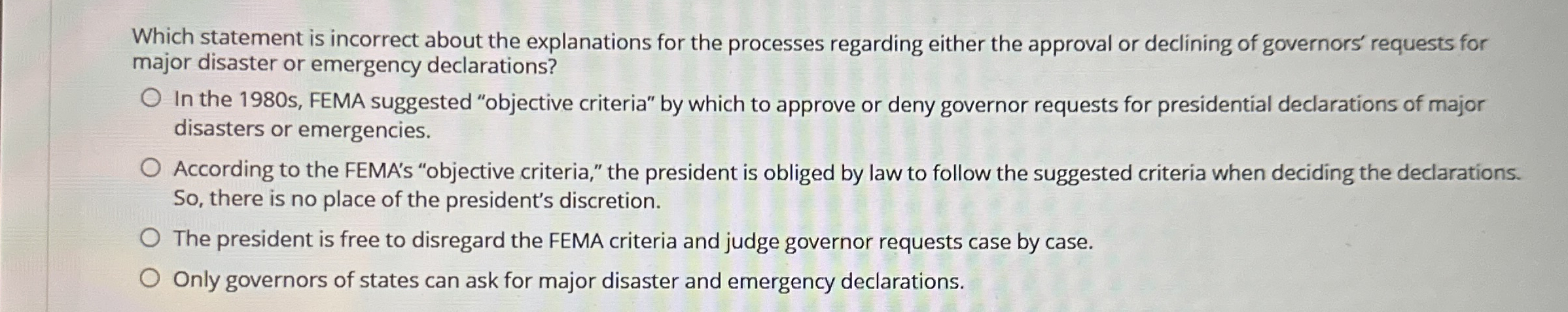  Which statement is incorrect about the explanations for the processes regarding