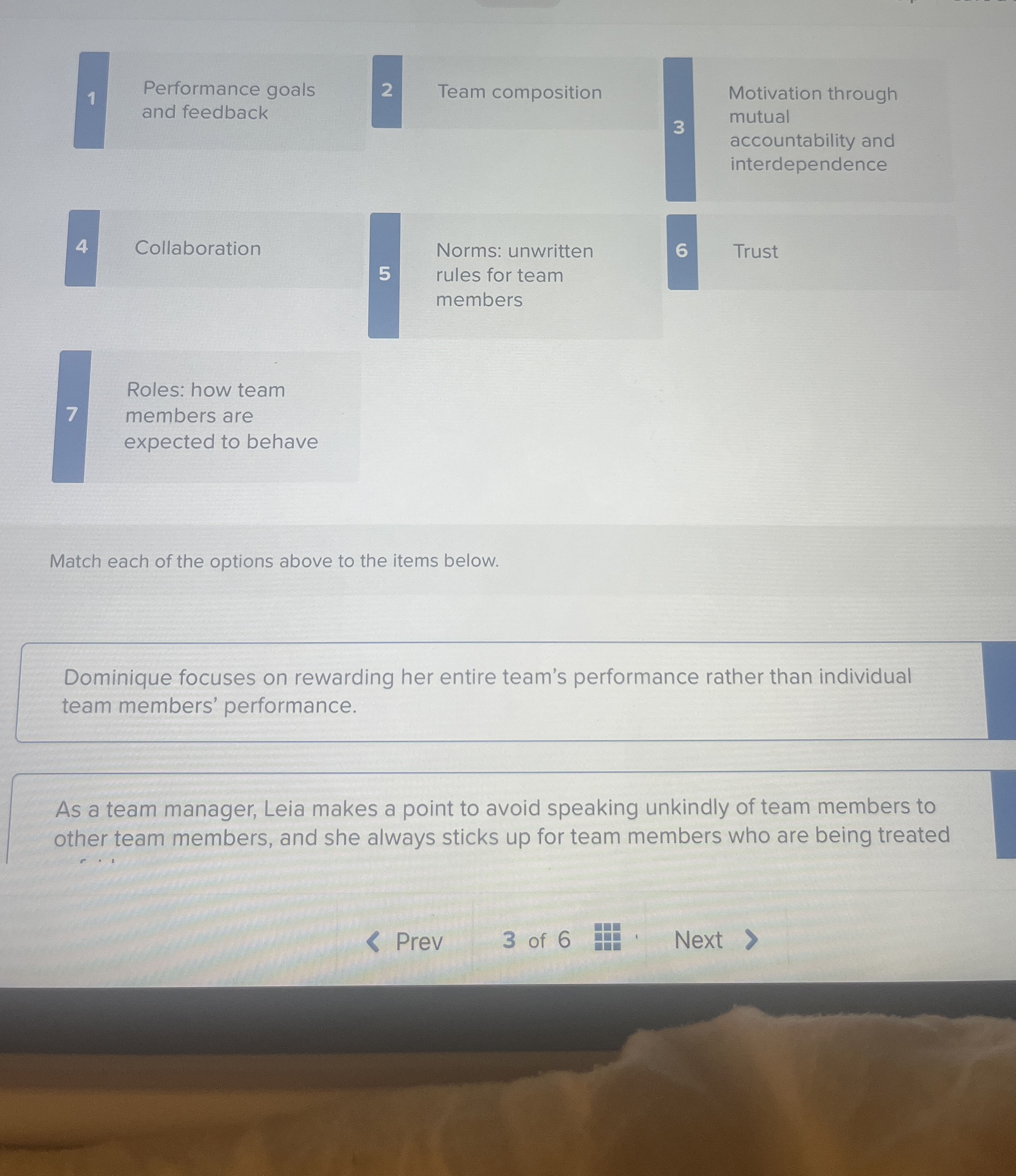 1 Performance goals and feedback 2 Team composition Motivation through mutual