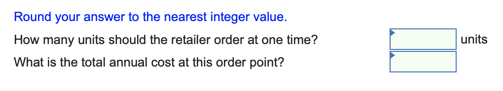  A store estimates their holding costs at 35% and incurs a