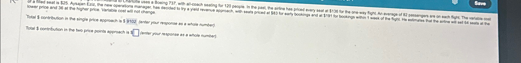 uses a Boeing 737, with al.conch s lower price and 36