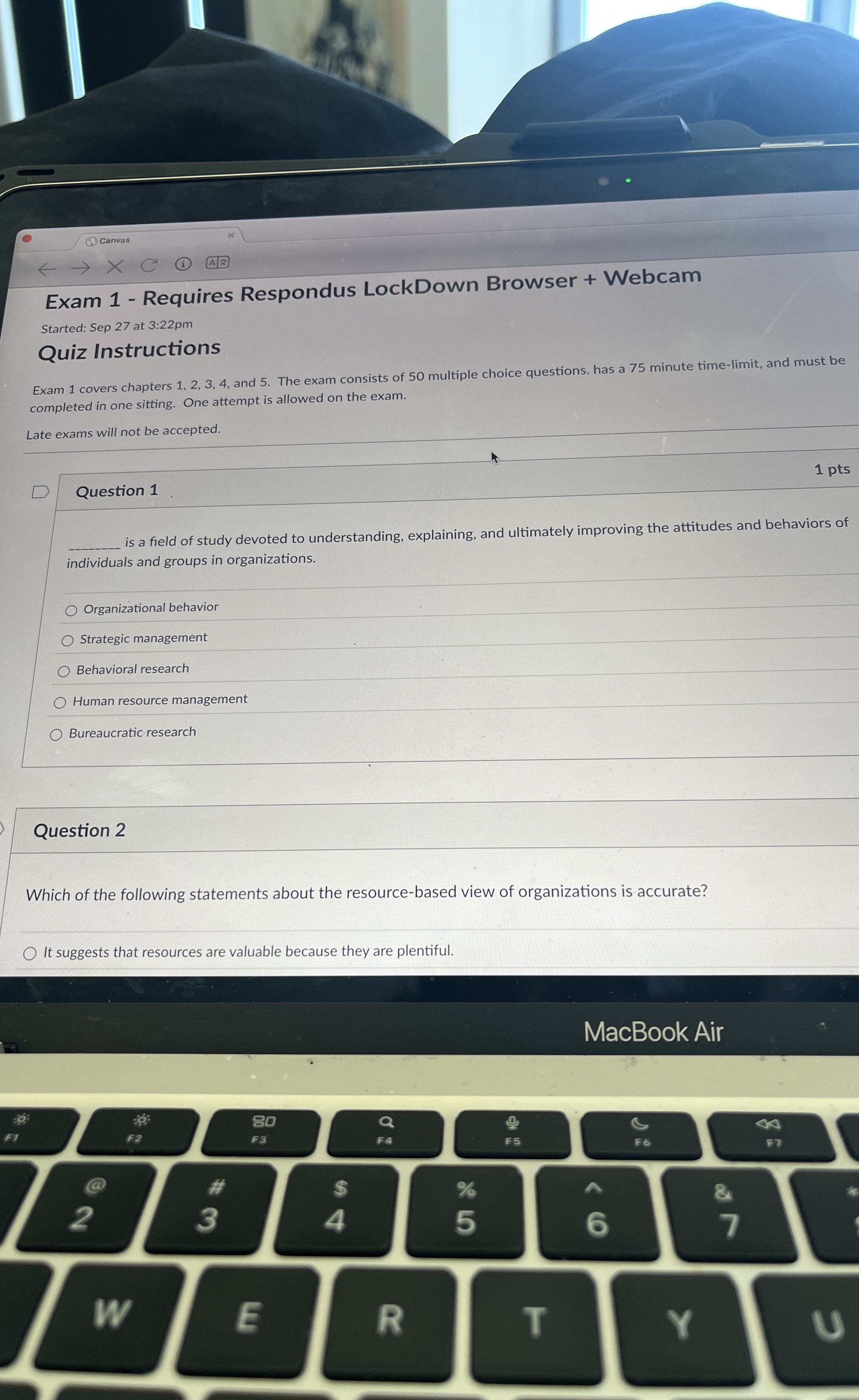  Question 1 is a field of study devoted to understanding, explaining,
