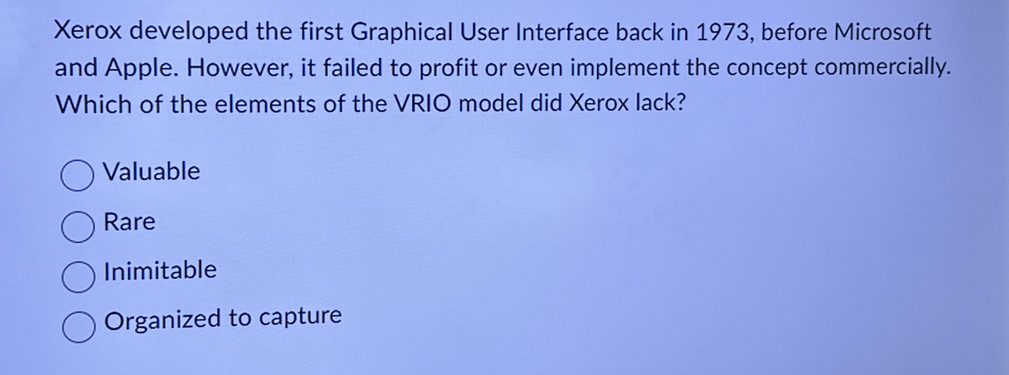 Xerox developed the first Graphical User Interface back in 1973, before