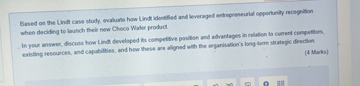  Based on the Lindt case study, evaluate how Lindt identified and