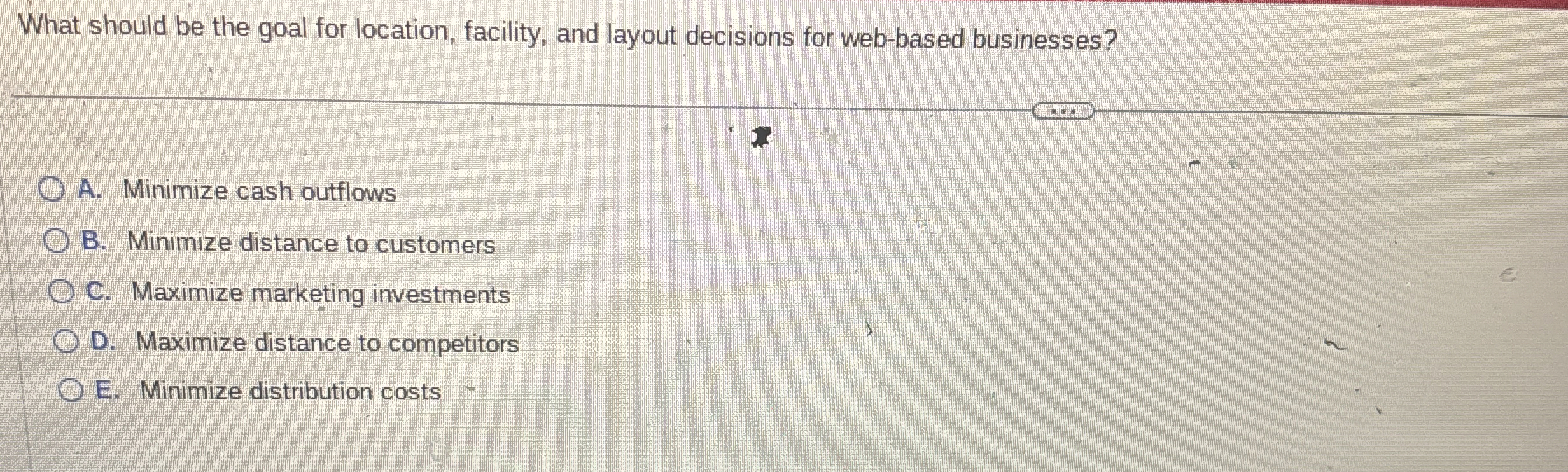  What should be the goal for location, facility, and layout decisions