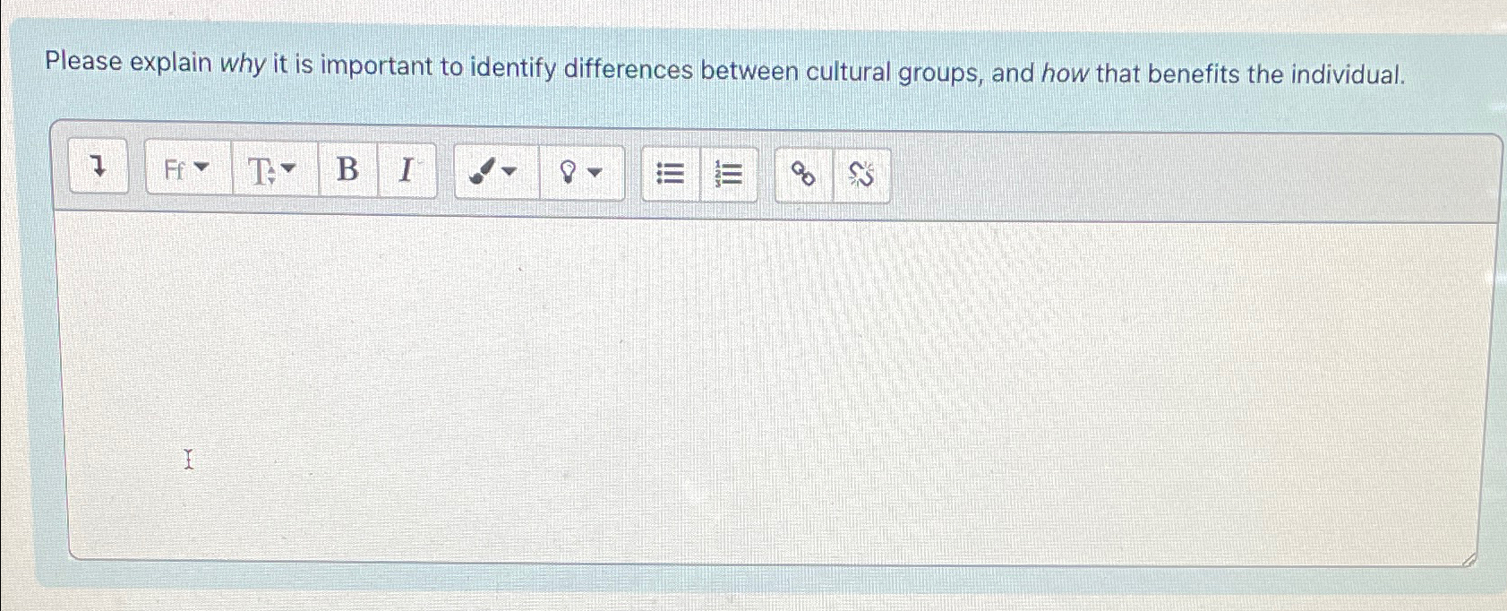  Please explain why it is important to identify differences between cultural