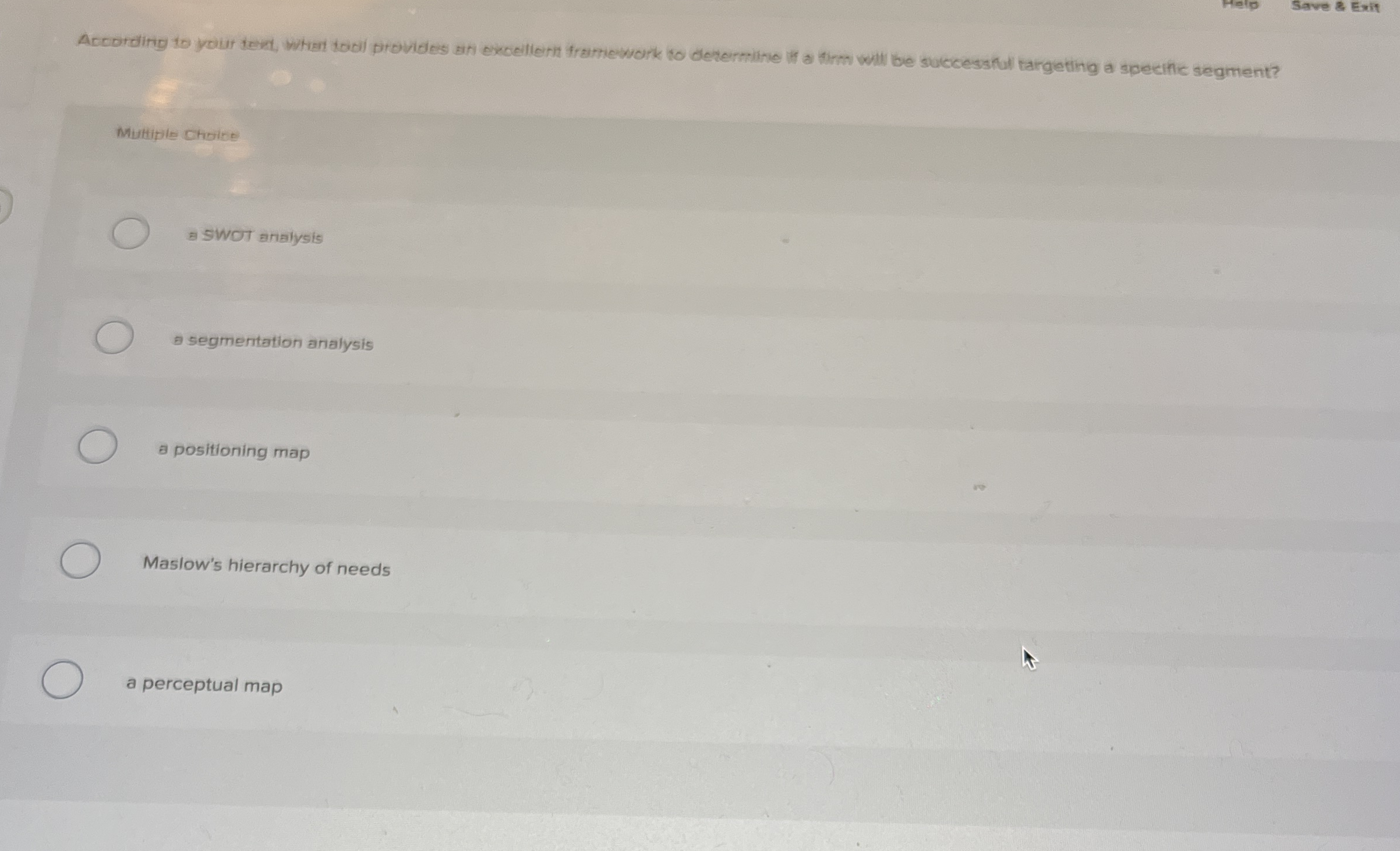  Help Save & Exit According to youi teri, when toal provides