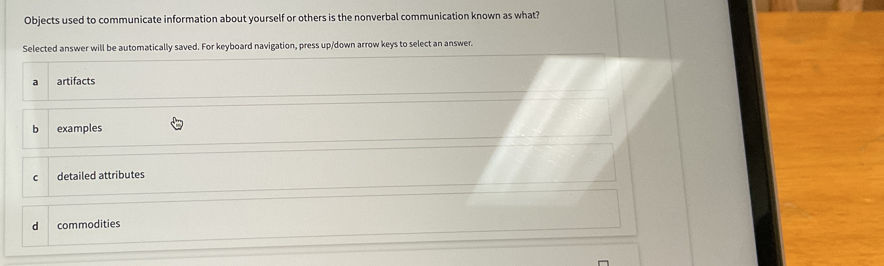  Objects used to communicate information about yourself or others is the