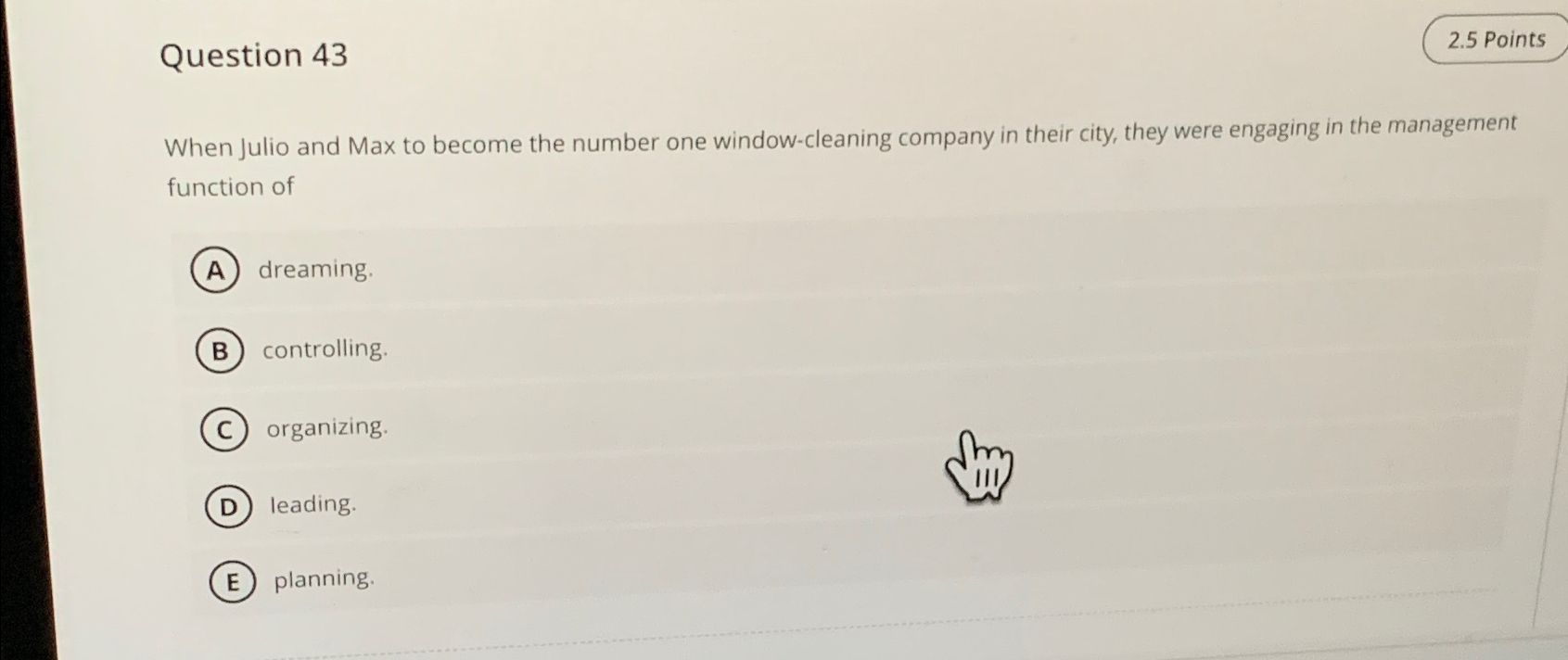  Question 43 When Julio and Max to become the number one