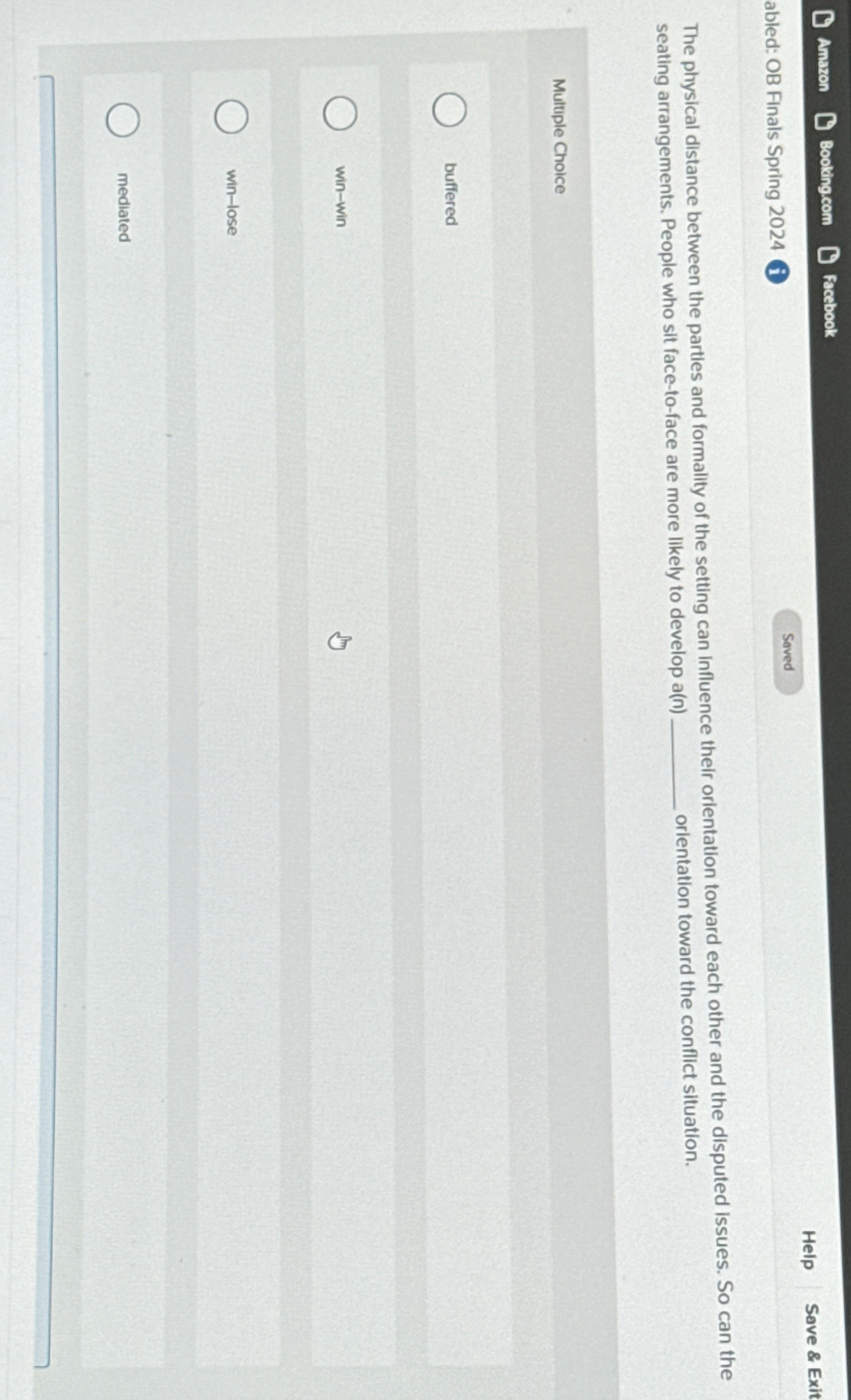  Amazon Booking.com Facebook abled: OB Finals Spring 2024 Help Save &