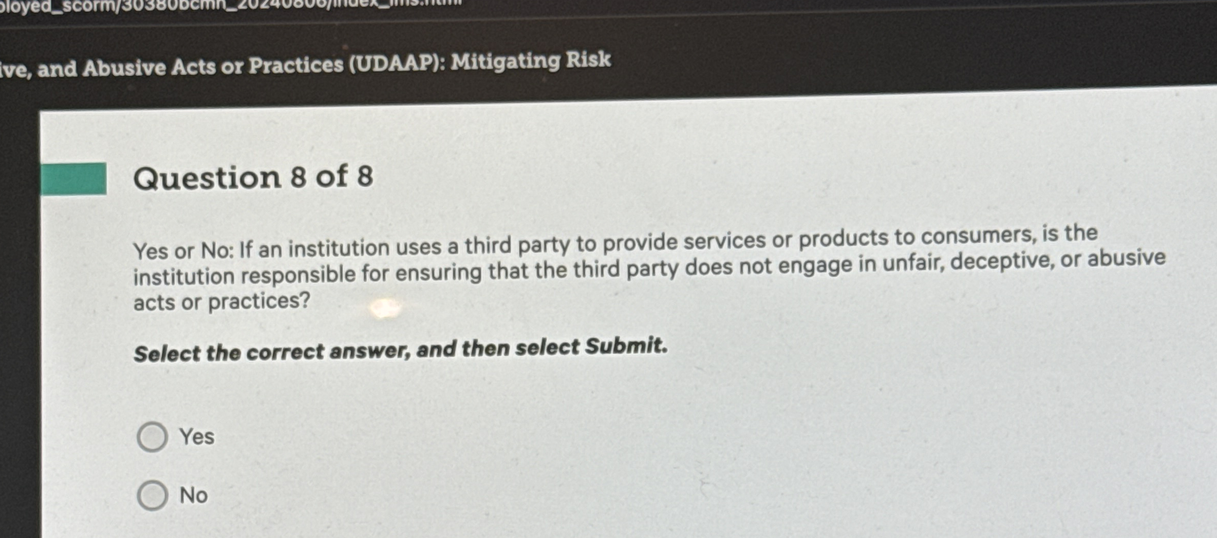  ve, and Abusive Acts or Practices (UDAAP): Mitigating Risk Yes or