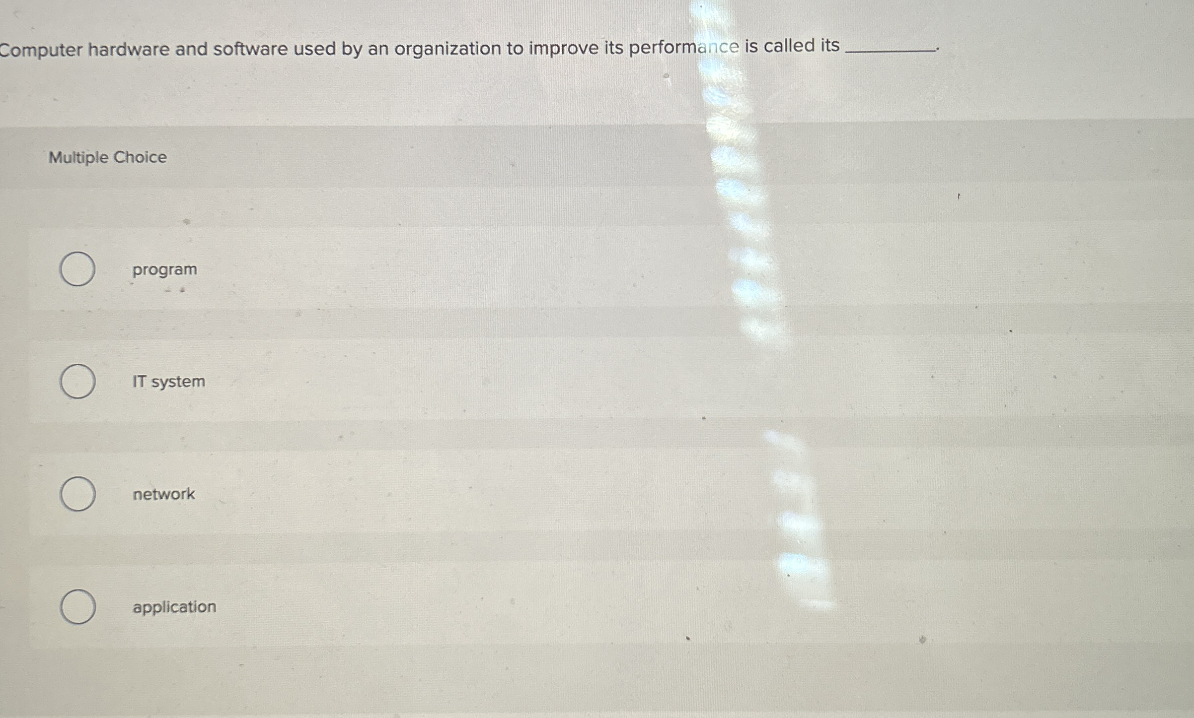  A(n),-riented assessment operates well when inputs can readily be put into