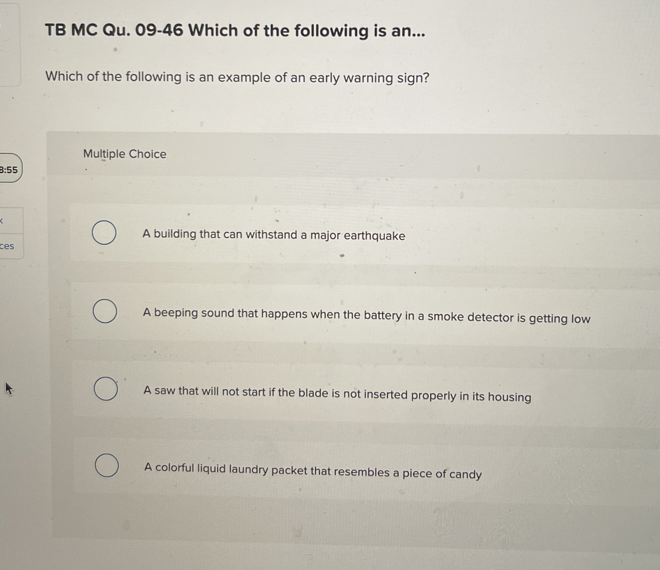  TB MC Qu.09-46 Which of the following is an... Which of