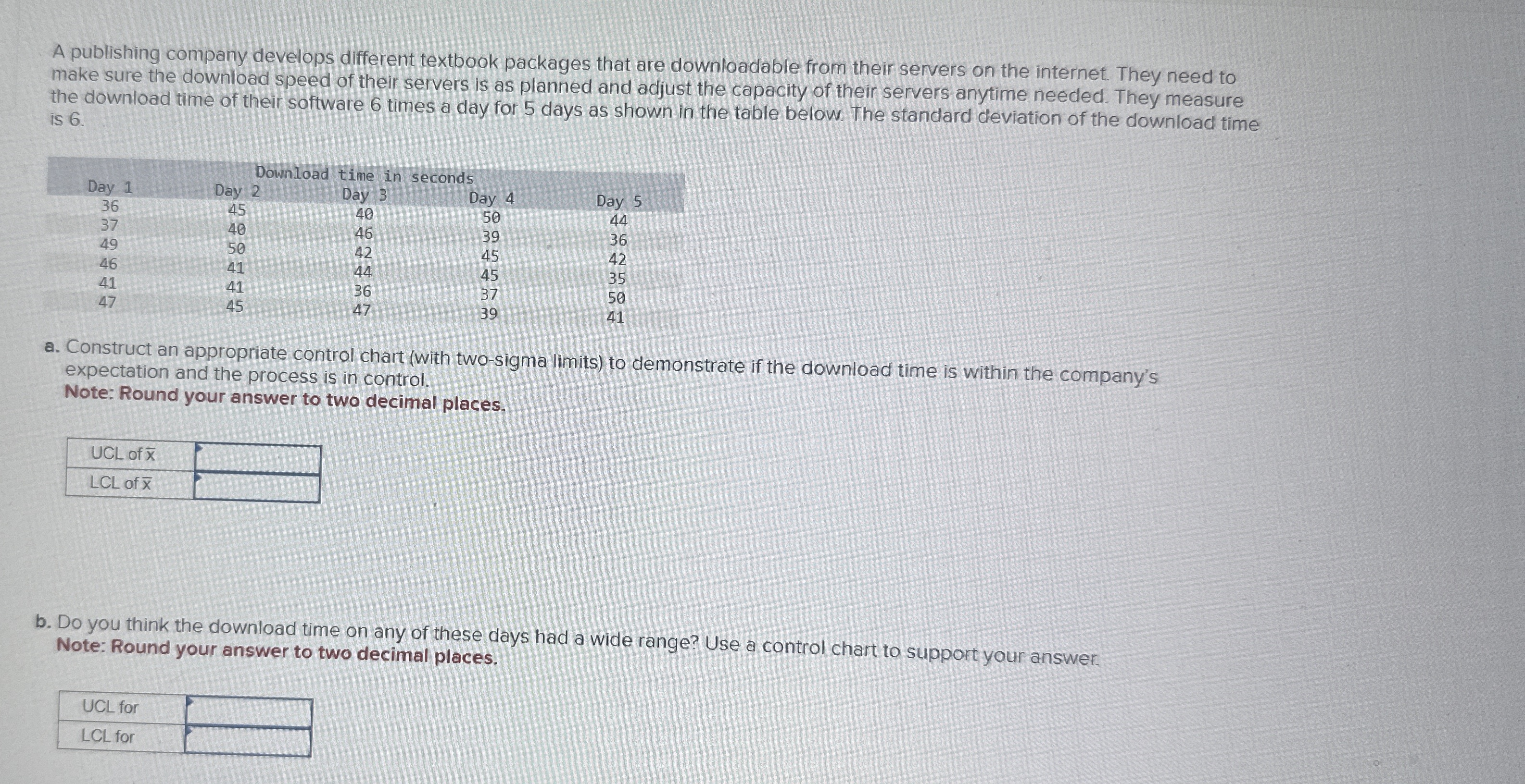  A publishing company develops different textbook packages that are downloadable from