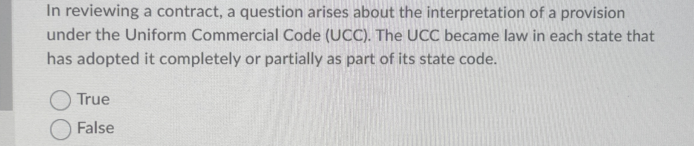  In reviewing a contract, a question arises about the interpretation of