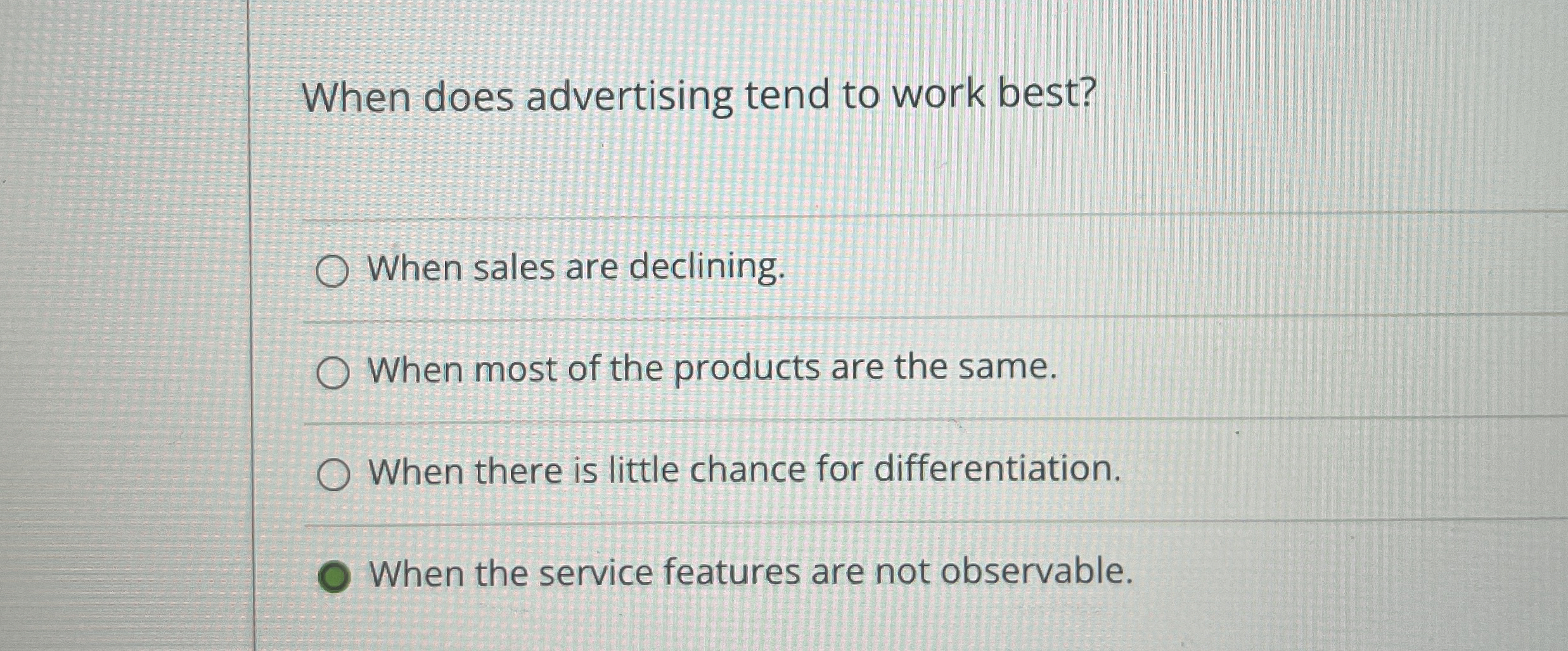  For sampling to be effective, the: consumer should want to try