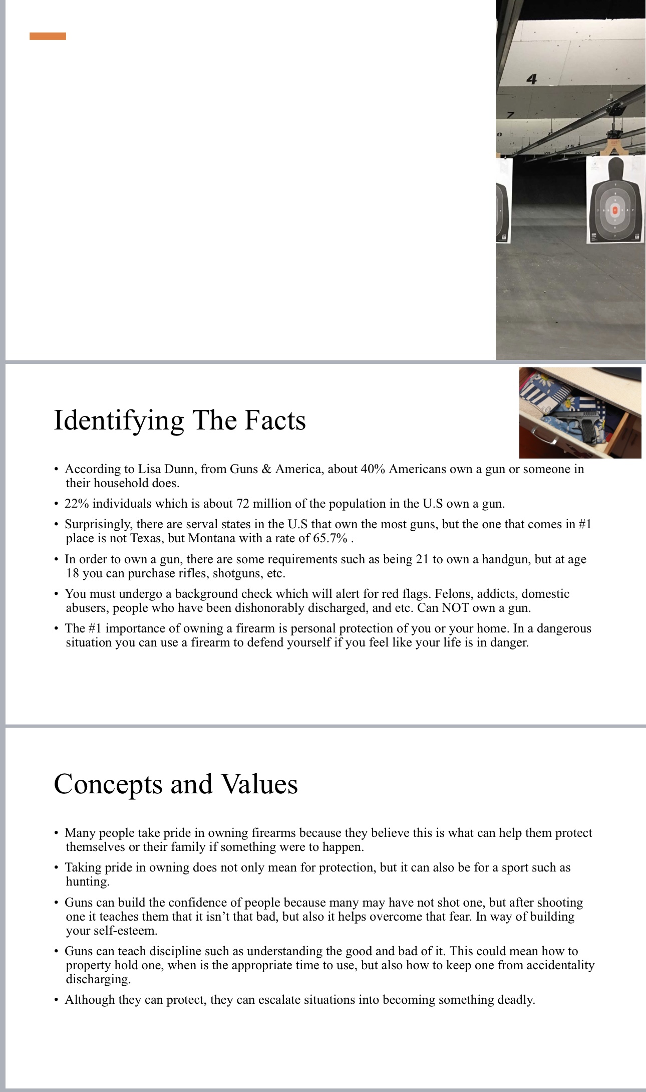 irresponsible people owning guns. If we take guns away from the people