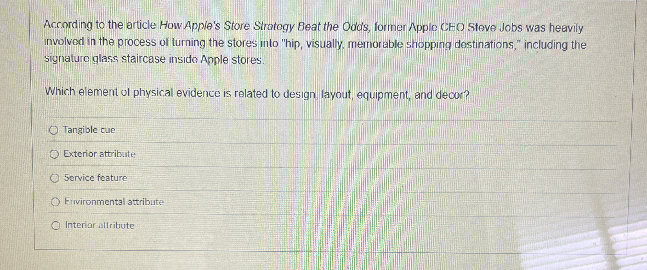  According to the article How Apple's Store Strategy Beat the Odds,