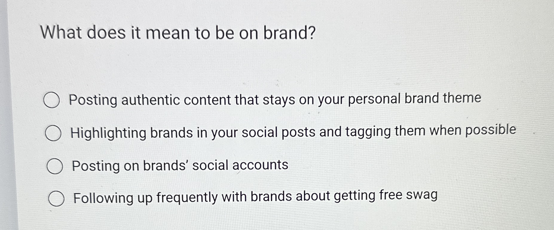  What does it mean to be on brand? Posting authentic content