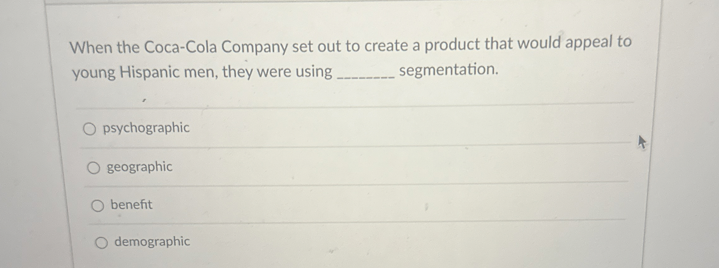  When the Coca-Cola Company set out to create a product that