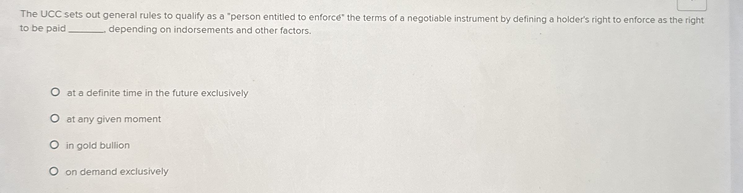  The UCC sets out general rules to qualify as a "person