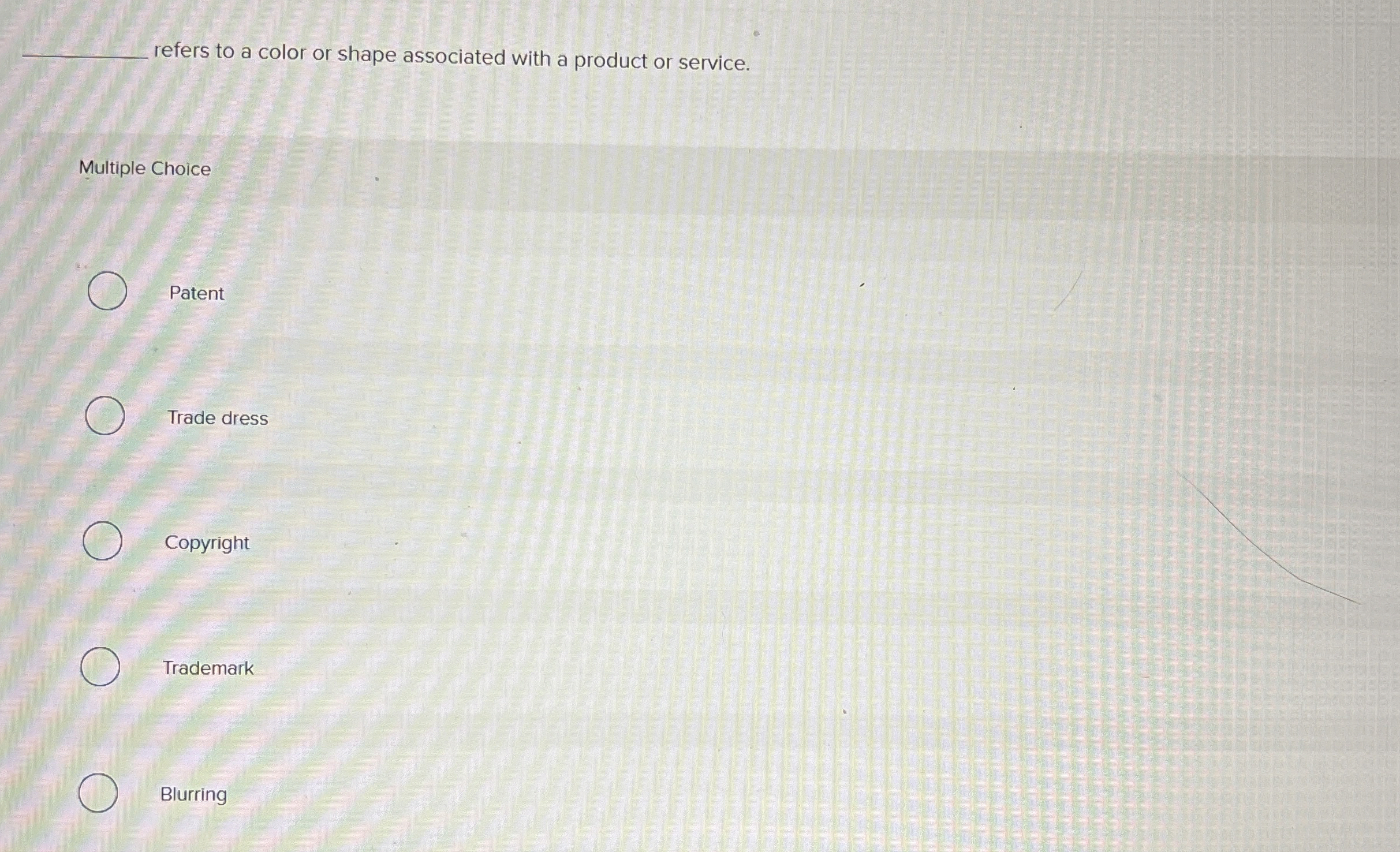  q, refers to a color or shape associated with a product